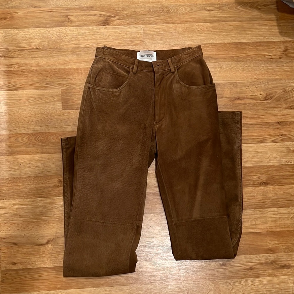 Hugo Buscati Suede Pants
